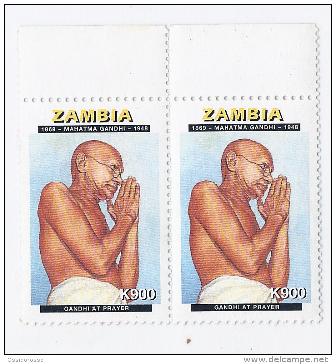 Zambia --The 50th Anniversary Of The Death Of  MAHATMA GANDHI - 1998- - Zambia (1965-...)