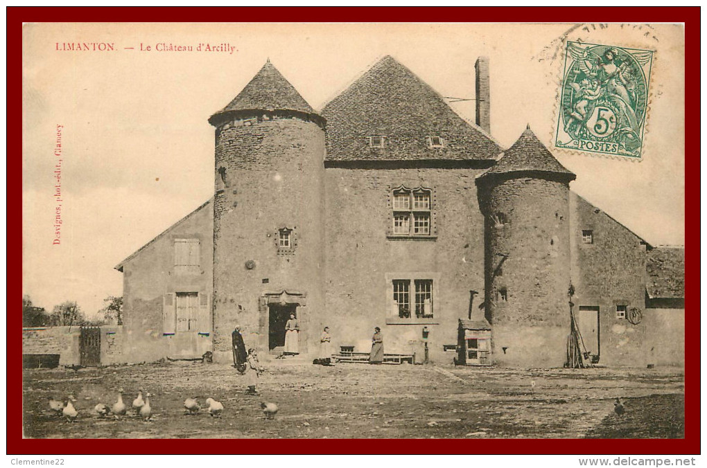 Dept 58 Limanton - Le Chateau D'arcilly   ( Scan Recto Et Verso ) - Autres & Non Classés