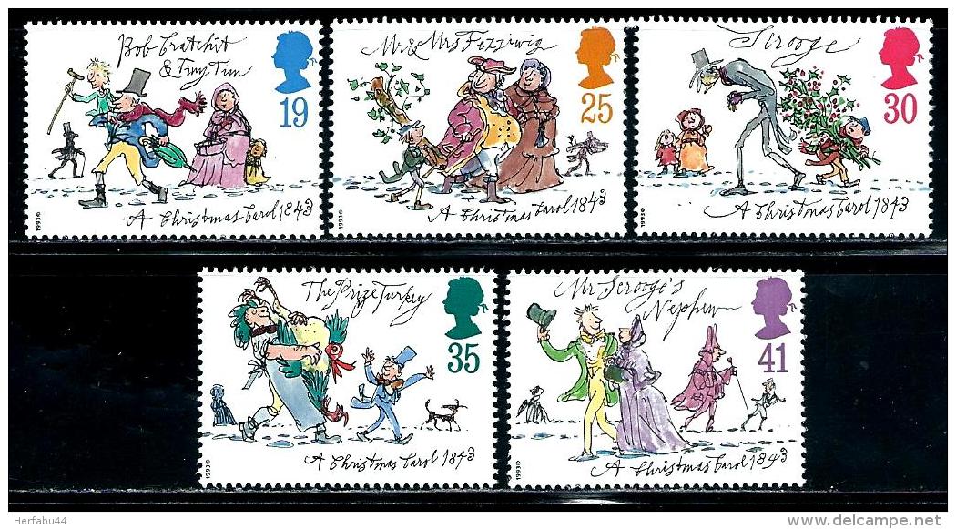 Great Britain    "Christmas"   Set   SC# 1528-32    MNH - Unused Stamps