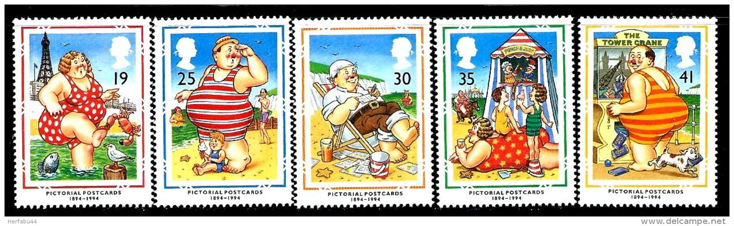 Great Britain    "Seaside Characters"   Set     SC# 1553-57    MNH - Unused Stamps