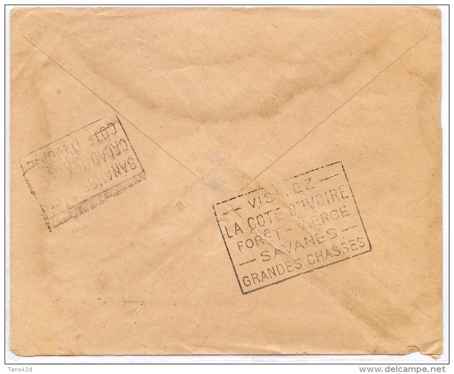 CTN35/4 - COTE D'IVOIRE LETTRE  GRAND BASSAM / BESANCON 15/1/1936 - Covers & Documents