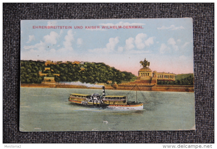 ALLEMAGNE - EHRENBREITSTEIN Und Kaiser WILHELM - DENKMAL - Koblenz