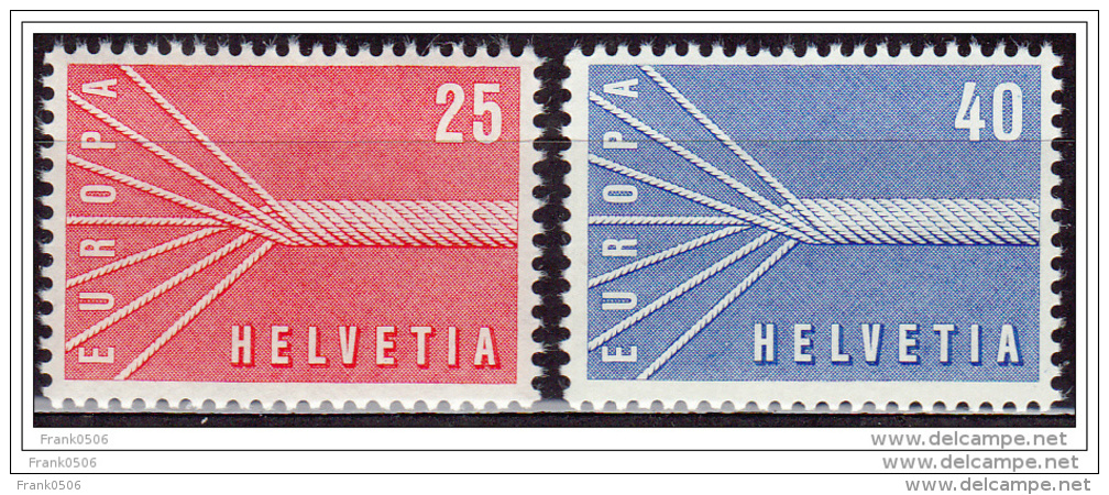 Switzerland 1957,  CEPT, EUROPA, Sc#363-364MNH - Unused Stamps