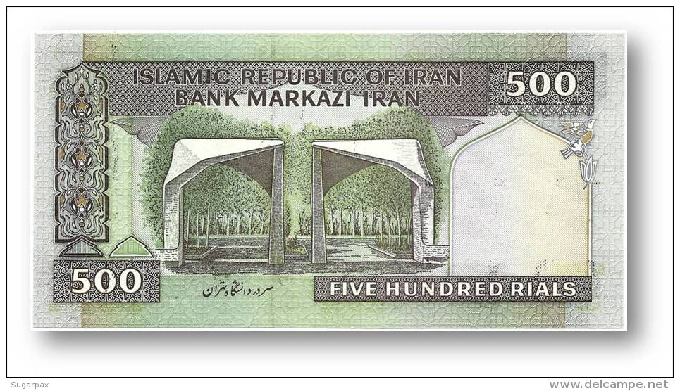 IRAN - 500 Riyals ( 1982 - 2002 ) Pick 137.h Sign. 27 Unc. - Wmk Arms Serie 55/26 - Bank Markazi Islamic Republic - Iran