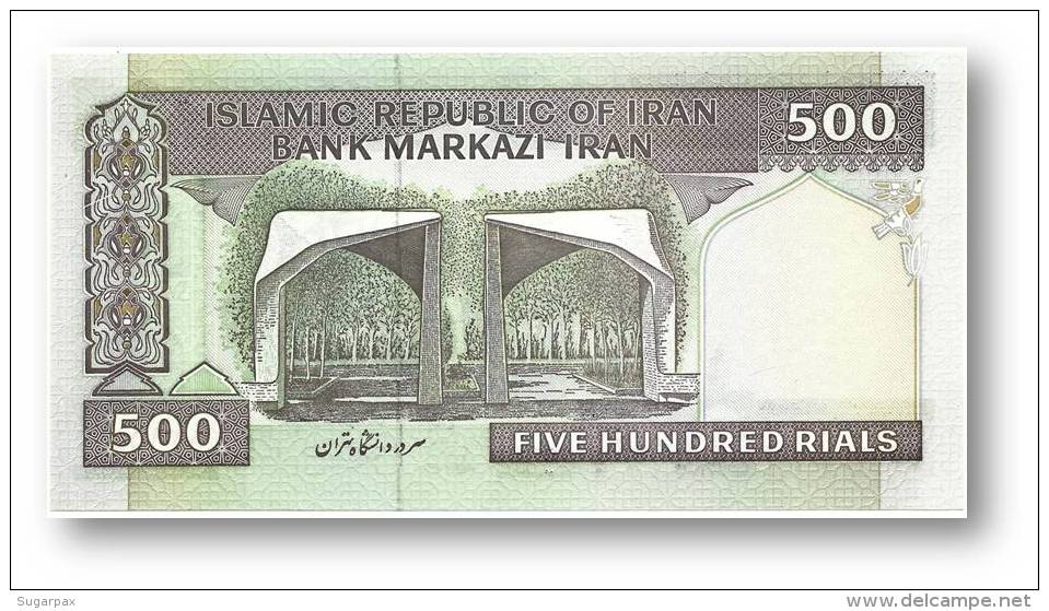 IRAN - 500 Riyals ( 2003 - ) Pick 137A.a Sign. 30 - Wmk Khomeini Serie 35/27 - Bank Markazi Islamic Republic - Irán