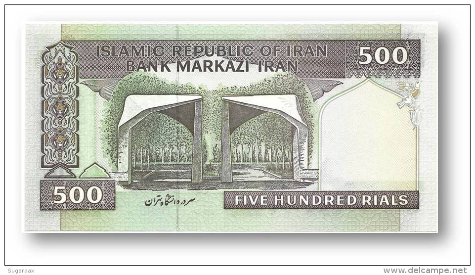 IRAN - 500 Riyals ( 2003 - ) Pick 137A.a Sign. 30 - Wmk Khomeini Serie 35/27 - Bank Markazi Islamic Republic - Irán