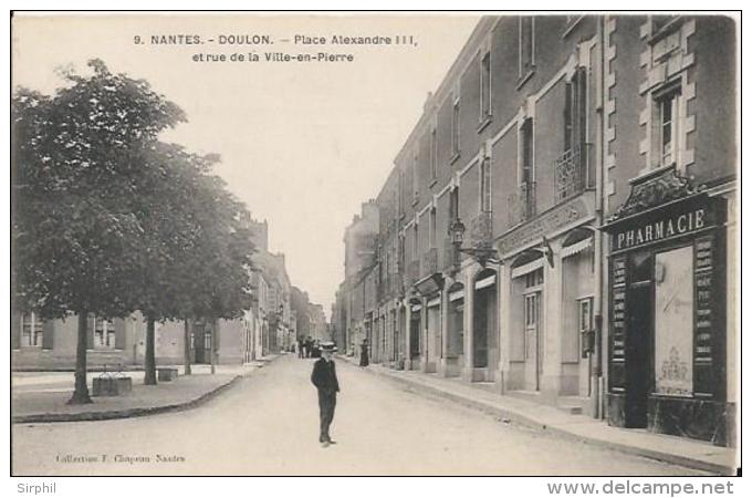 Carte Postale Ancienne De Nantes Doulon Place Alexandre 3 - Nantes