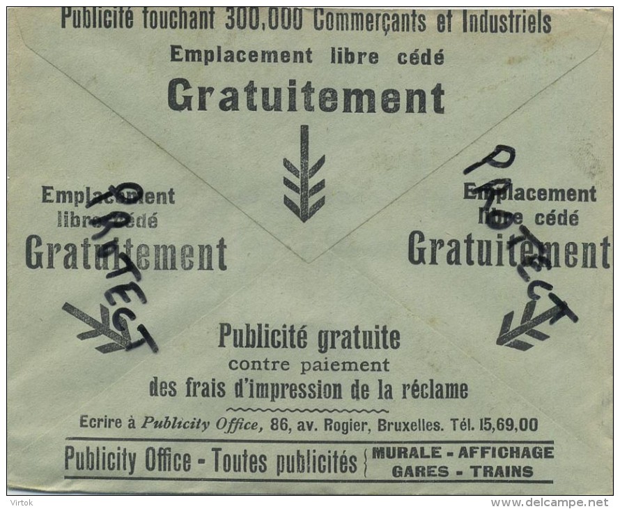 Old Envelope With Publicité : HET LAATSTE NIEUWS GAZET : Verso Emplacement Libre ........ - Enveloppes