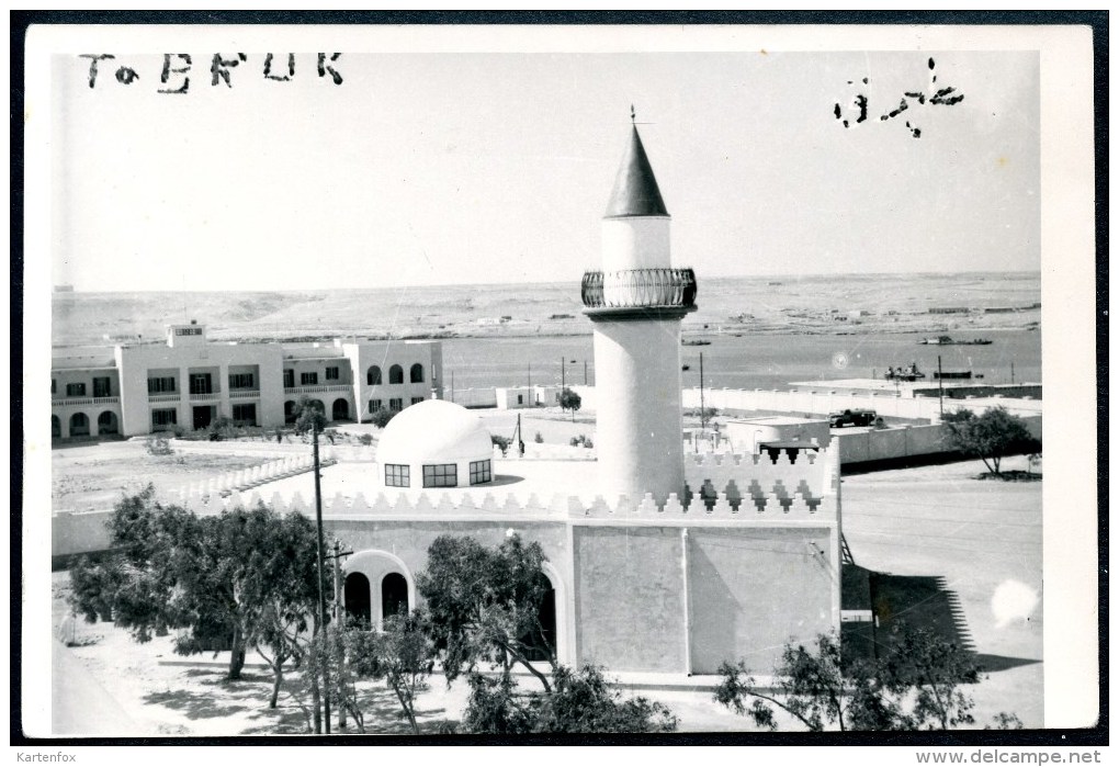 Tobruk, Tobruq, Kyrenaika, FOTO, Palast, Moschee, 14.4.1959 - Libyen