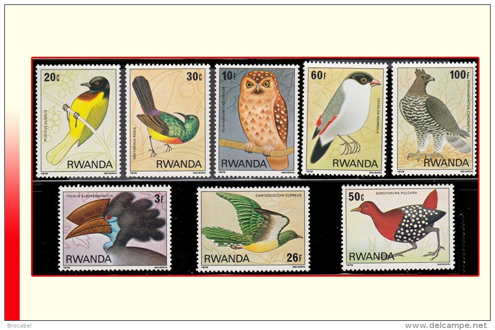 Rwanda 0954/61** Oiseaux MNH - Unused Stamps