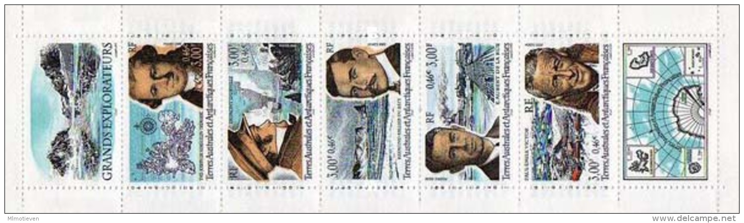 MAF-BK1-048 MVS MINT ¤ FRANCE ANTARCTIC TERR. 2000 BOOKLET ¤ GRANDS EXPLORATEURS - Autres & Non Classés