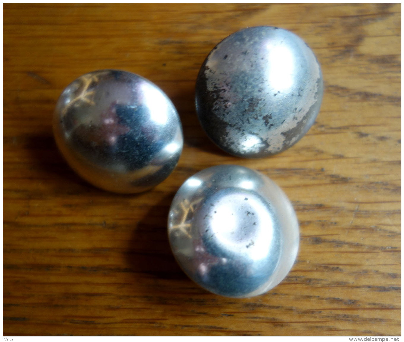 Lot De 3 Boutons Militaires Aluminium - Buttons