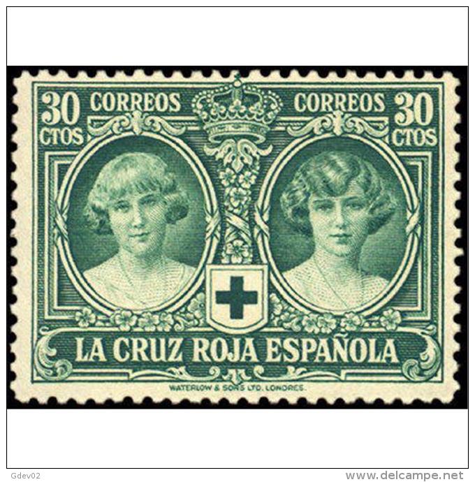 ES332STV-LFT***332S.ANIVERSARIO.CRUZ ROJA ESPAÑOLA.INFANTAS CRISTINA Y BEATRI.1926 (Ed 332**) Sin Charnela MAGNIFICO - Nuevos