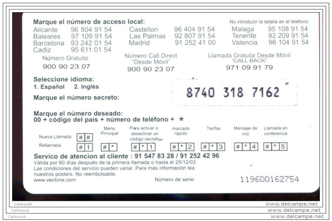 PE8950  CARTE PREPAYEE  A VOIR - Autres & Non Classés