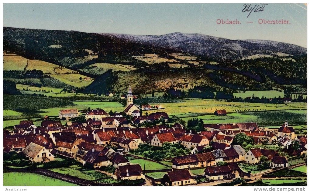 AK OBDACH -Obersteier. - Karte Gel. 1924 - Obdach