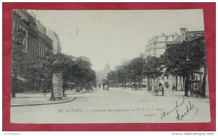75 - Paris - L'avenue Des Gobelins  :::: Animation - Attelages  ---------- 376 - Arrondissement: 13