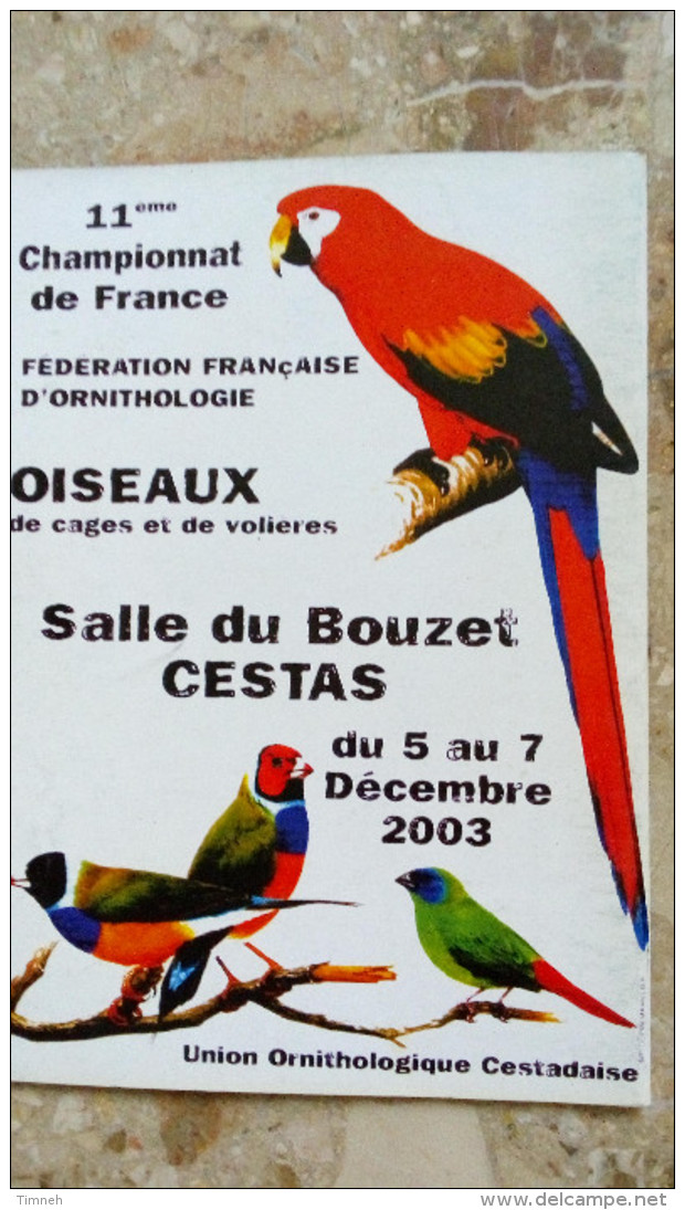 N°61 OCTOBRE 2003 - L' Envol Magazine De La Fédération Française D' ORNITHOLOGIE - OISEAUX - Animals