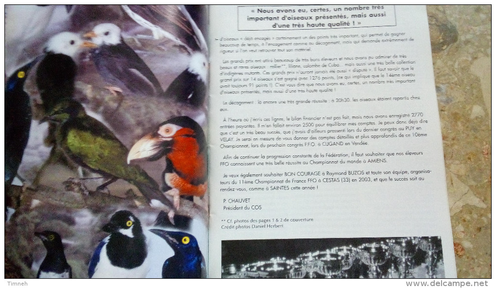 N°54 JANVIER 2003 - L' Envol Magazine De La Fédération Française D' ORNITHOLOGIE - OISEAUX - Animaux