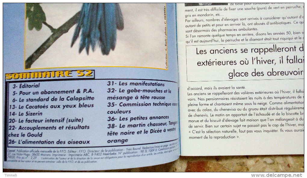 N°53 Décembre 2002 - L' Envol Magazine De La Fédération Française D' ORNITHOLOGIE - OISEAUX - Animaux