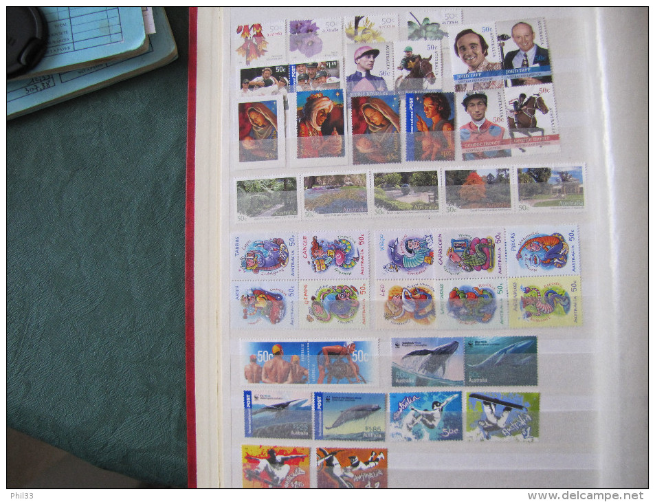 Vrac Australie Timbres Neufs Sans Gomme Faciale 134 Dollars Soit 90 Euros - Lots & Kiloware (mixtures) - Max. 999 Stamps