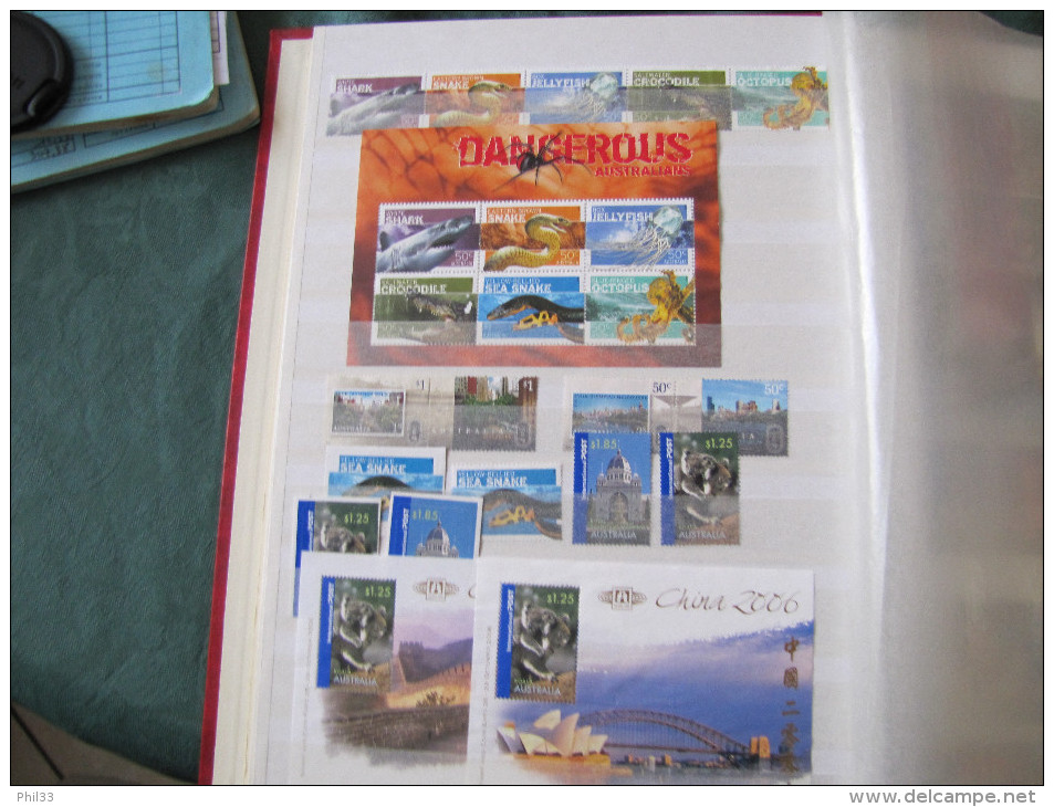 Vrac Australie Timbres Neufs Sans Gomme Faciale 134 Dollars Soit 90 Euros - Lots & Kiloware (mixtures) - Max. 999 Stamps