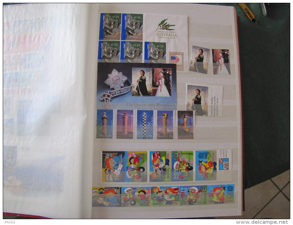 Vrac Australie Timbres Neufs Sans Gomme Faciale 134 Dollars Soit 90 Euros - Lots & Kiloware (mixtures) - Max. 999 Stamps