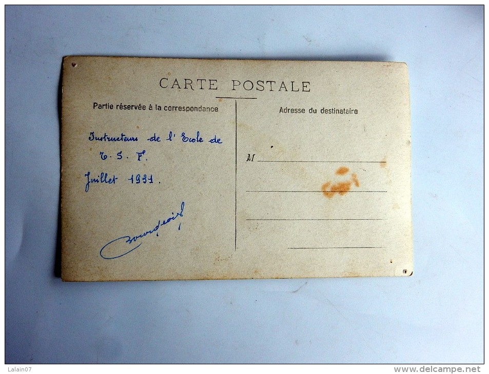 Carte Postale Ancienne : Photo D´un Groupe De Soldats : Ecole Des Marins Radiotélégraphistes 3è Contingent, Juillet 1931 - Characters