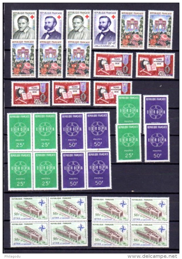 UNESCO, Croix-Rouge, Europa, OTAN, Entre 1175 Et 1228**, Cote 33 €, - Unused Stamps