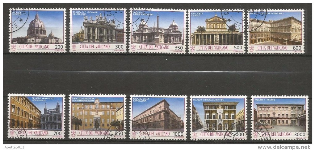 VATICANO  Tesori Arte  Serie Completa Usata - Used Stamps