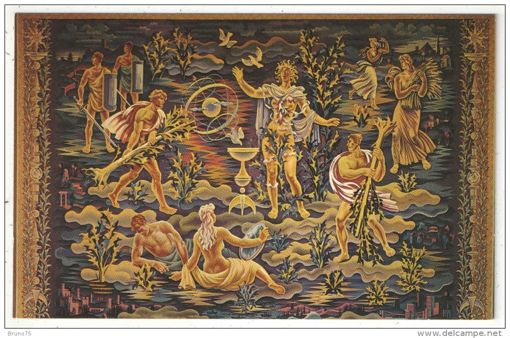 The Largest Tapestry Ever Woven, A Gift From Belgium To The United Nations, Hangs In The General Assembly Building - Autres Monuments, édifices