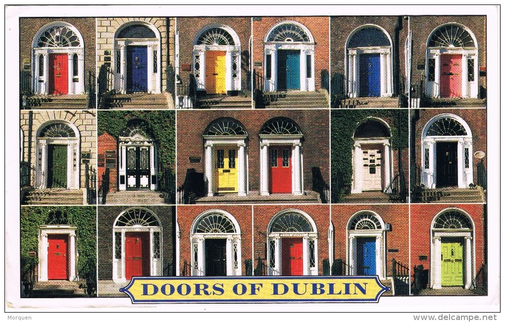 19162. Postal Aerea DUBLIN (Irland) Eyre. Baile Atha Cliath 1997. Doors Of Dublin - Covers & Documents