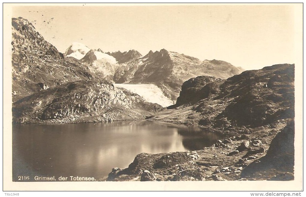 Schweiz, 1923, Grimsel Hospiz,  Totensee, Nach Steffisburg, Siehe Scans! - Steffisburg