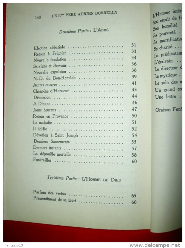 Le Révérendissime Père Adrien Borrelly Abbé De St Michel De Frigolet 1858-1931 Romain Vedel 1932 Aubanel Religion - Biographie