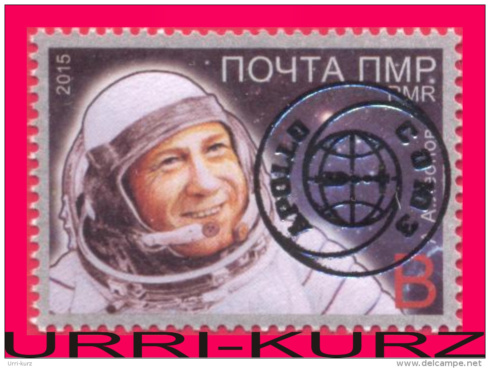 TRANSNISTRIA 2015 Space Joint Flight USSR & USA Soyuz-Apollo Golden Overprinted Cosmonaut Astronaut A.Leonov 1v MNH - Europe