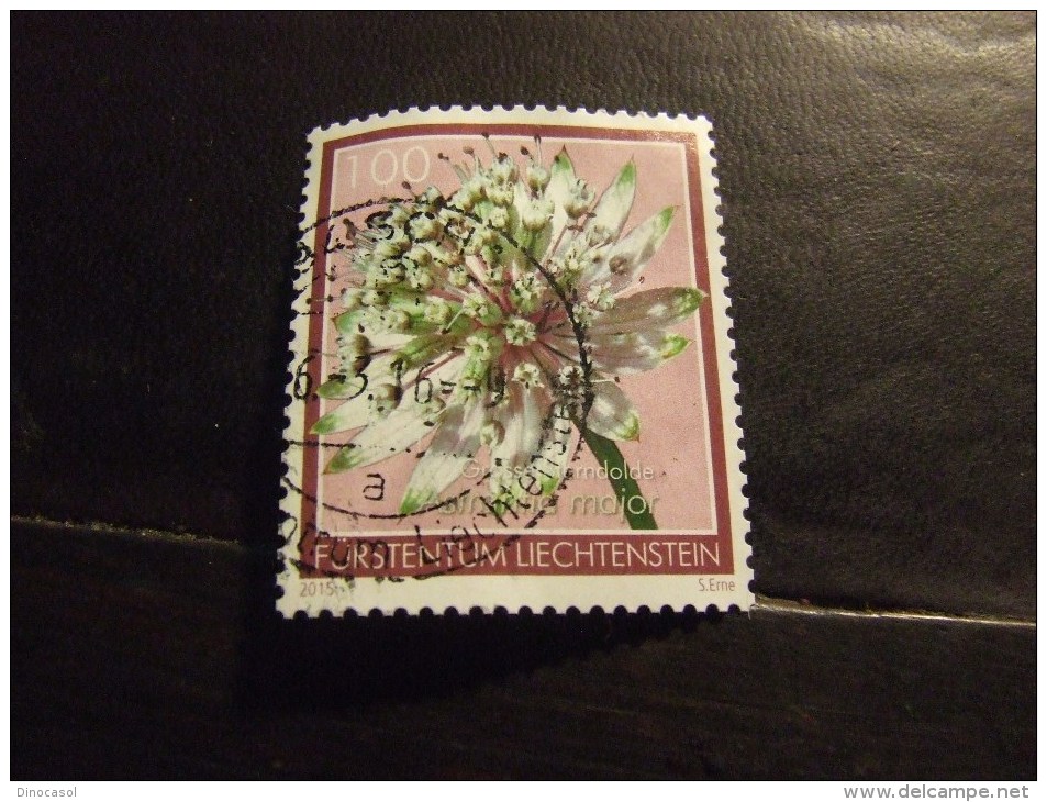 LIECHTENSTEIN 2015 FIORI 100 C USATO - Used Stamps