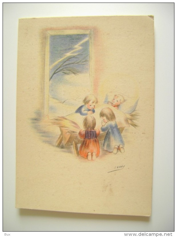 BAMBINI  ENFANT  ENFANTS  CHILD   FIRMATA  SIGNED  ILLUSTRATA  NON  VIAGGIATA COME DA FOTO  FORMATO GRANDE - Altri & Non Classificati