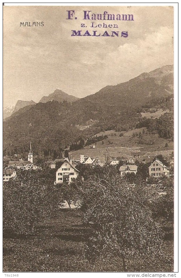 Schweiz, 1916, Malans Nach Steffisburg, Siehe Scans! - Steffisburg