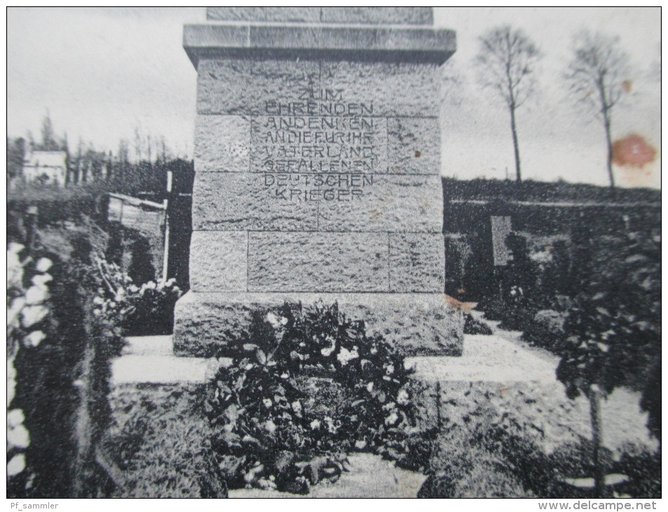 AK 1. WK. 1916 Militärfriedhof Zu Cambrai. Feldpostexp. 3. Bayer. Inf. Div. Feldpostkarte - Cambrai