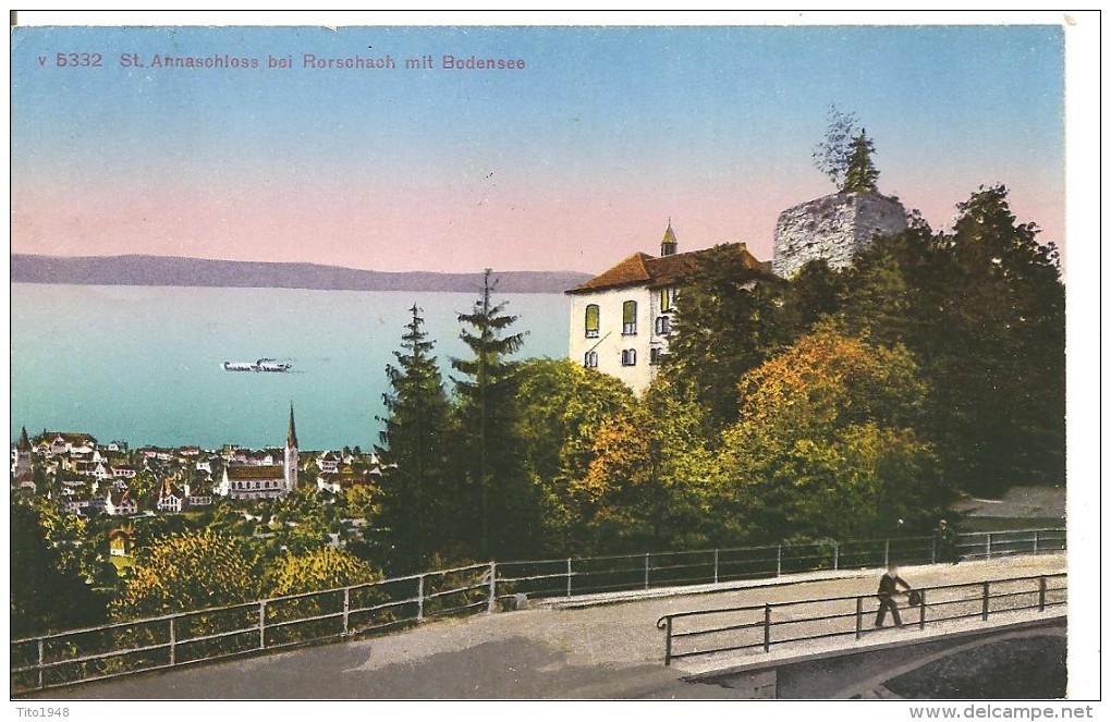 Schweiz, 1926, St. Annaschloss Rorschach, Bodensee, Ambulant , Nach Steffisburg, Siehe Scans! - Steffisburg