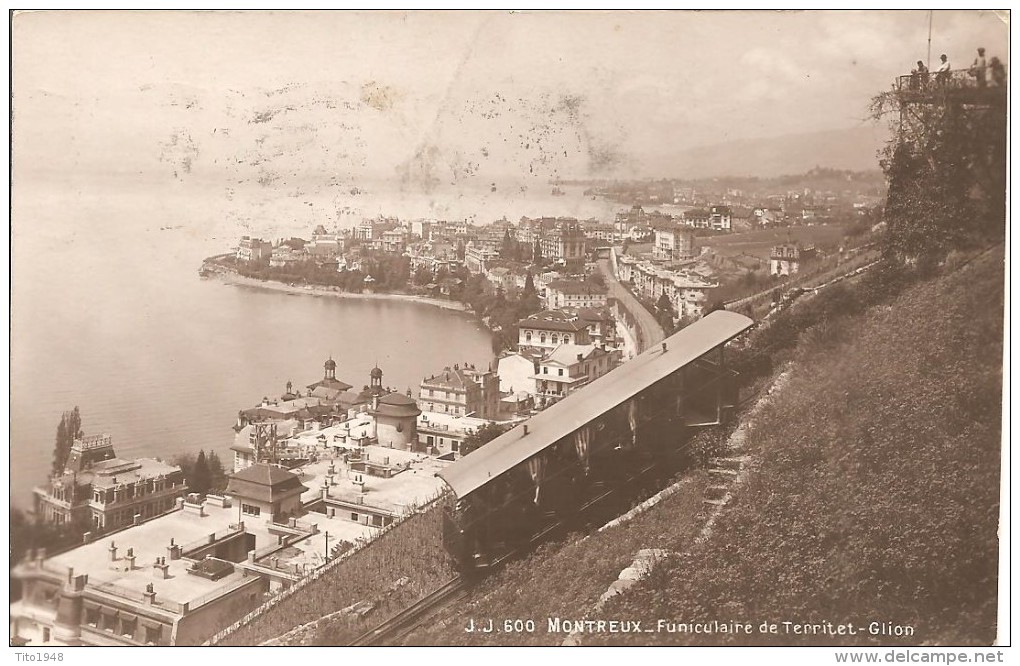 Schweiz, 1917, Montreux Funiculaire De Territet-Glion, Nach Steffisburg, Siehe Scans! - Steffisburg