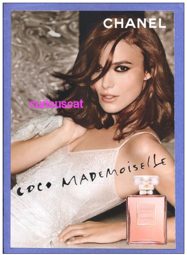 COCO MADEMOISELLE   PARFUM  Et EAU DE TOILETTE SPRAY By CHANEL PERFUME PARFUM CARD - Modernes (à Partir De 1961)