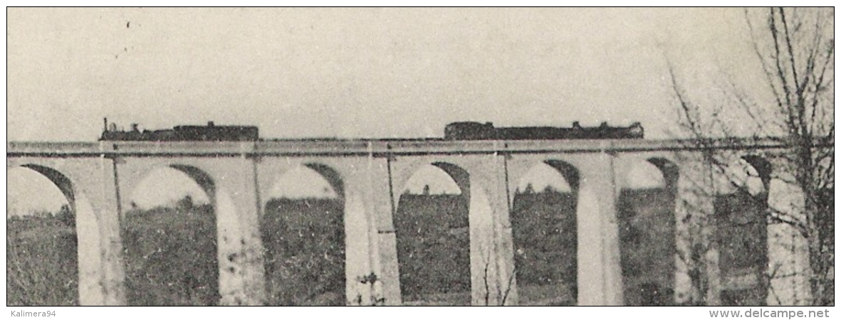 INDRE  /  LE  BLANC  /  LE  VIADUC  ( Avec 2 Trains ) /  Cachet Militaire  :  F.M.  Du  68 ème R.I. , Du 17 Avril 1916 - Le Blanc