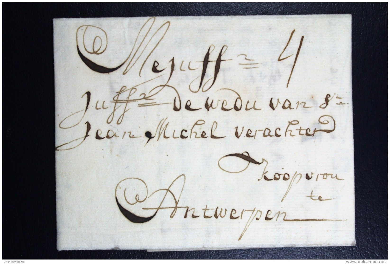 Complete Letter  1713  Haarlem To Antwerp - ...-1852 Prephilately