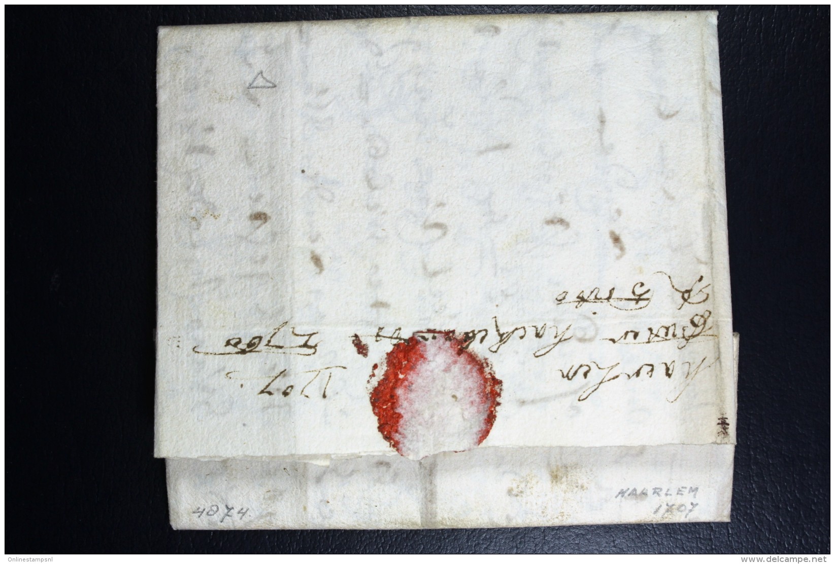 Complete Letter  1707  Haarlem To Antwerp - ...-1852 Voorlopers