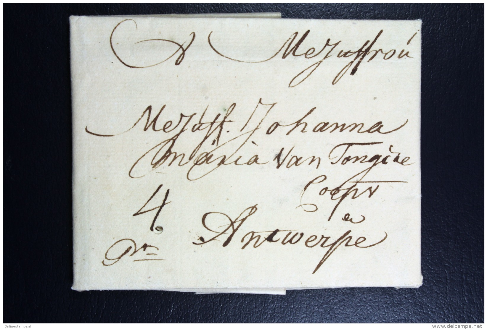 Complete Letter  1715 Amsterdam To Antwerp - ...-1852 Préphilatélie