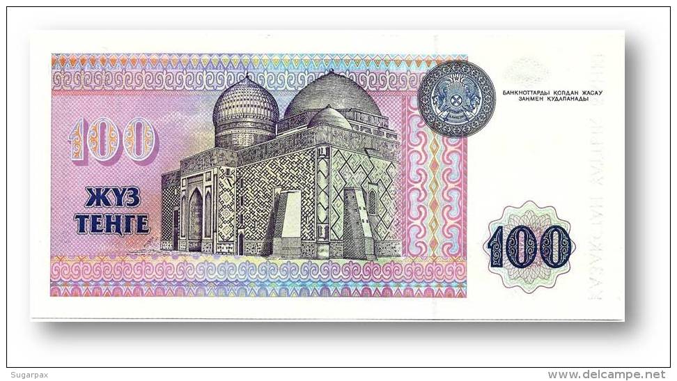 KAZAKHSTAN - 100 Tengé 1993 - Pick 13.a - Unc. - Serie &#1042;&#1043; - Abylai Khan - Kazakhstán