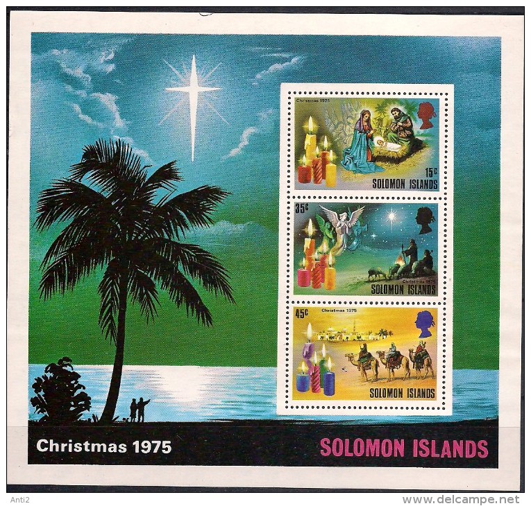 British Solomon Islands 1975  Christmas Mi  Bloc 4   MNH(**) - Iles Salomon (...-1978)