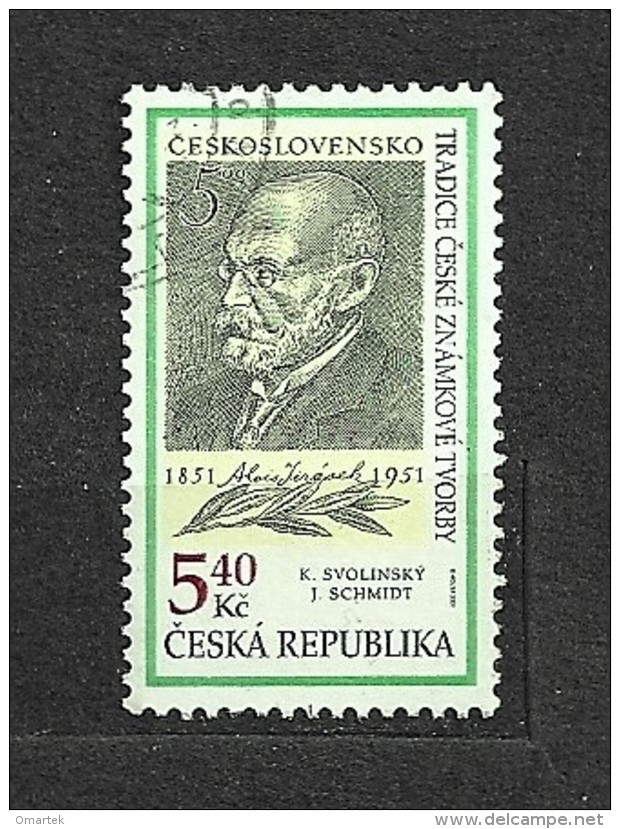 Czech Republic Tschechische Republik 2001 Gest ⊙ Mi 281 Sc 3139 Yv 266 Alois Jirasek C1 - Used Stamps