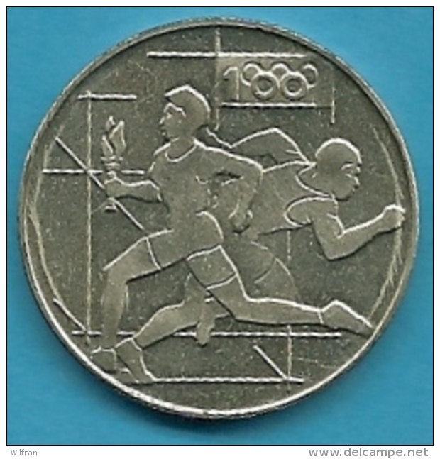 3012 100 Jaar Olympische Spelen - Themapenning Uit Jaarmap 1996 - Tokens Of Communes