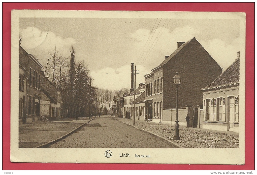 Lint - Dorpstraat ( 1 )  - 1933 ( Verso Zien ) - Lint